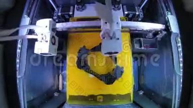 3D<strong>打印</strong>机时间推移ABS塑料印刷，设计制造，数控，机床，<strong>模型</strong>生产，技术主导照明